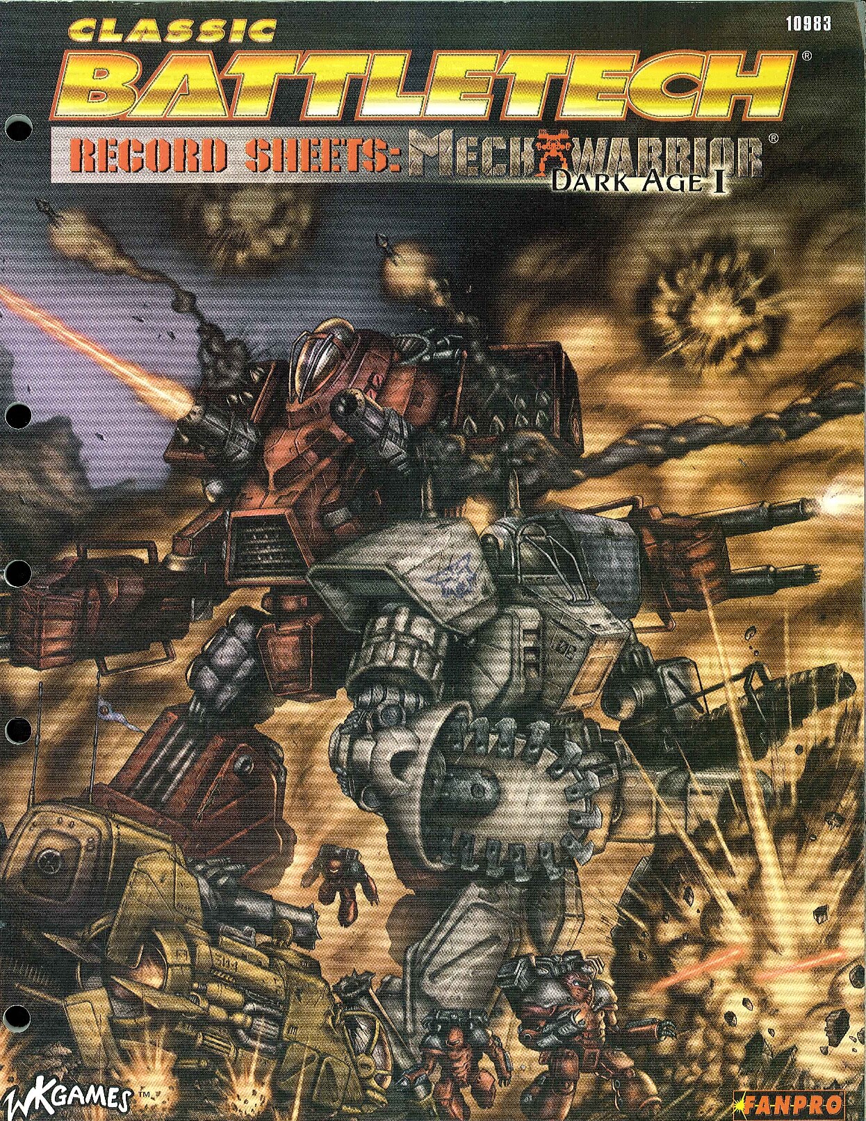 Classic Battletech Record Sheets - Mechwarrior Dark Age I