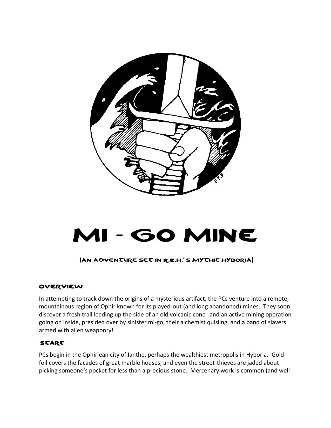 Mi-go Mine (BoL)
