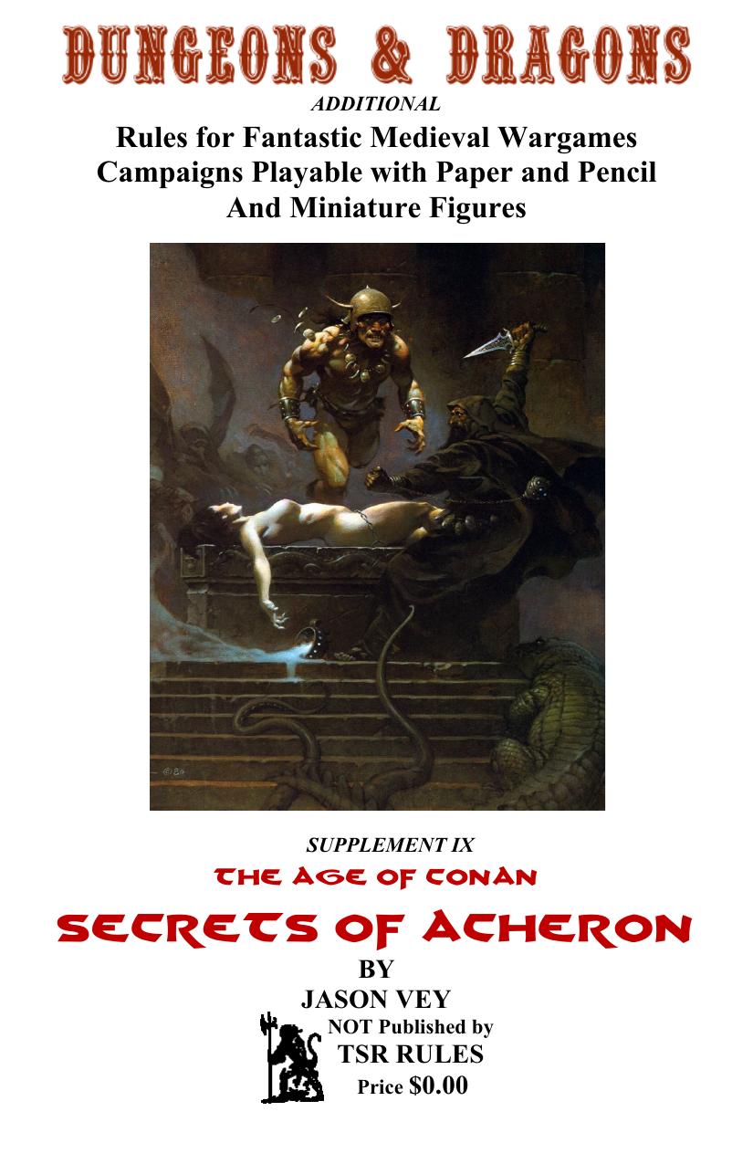 The Age of Conan Book 2 Secrets of Acheron (0e)
