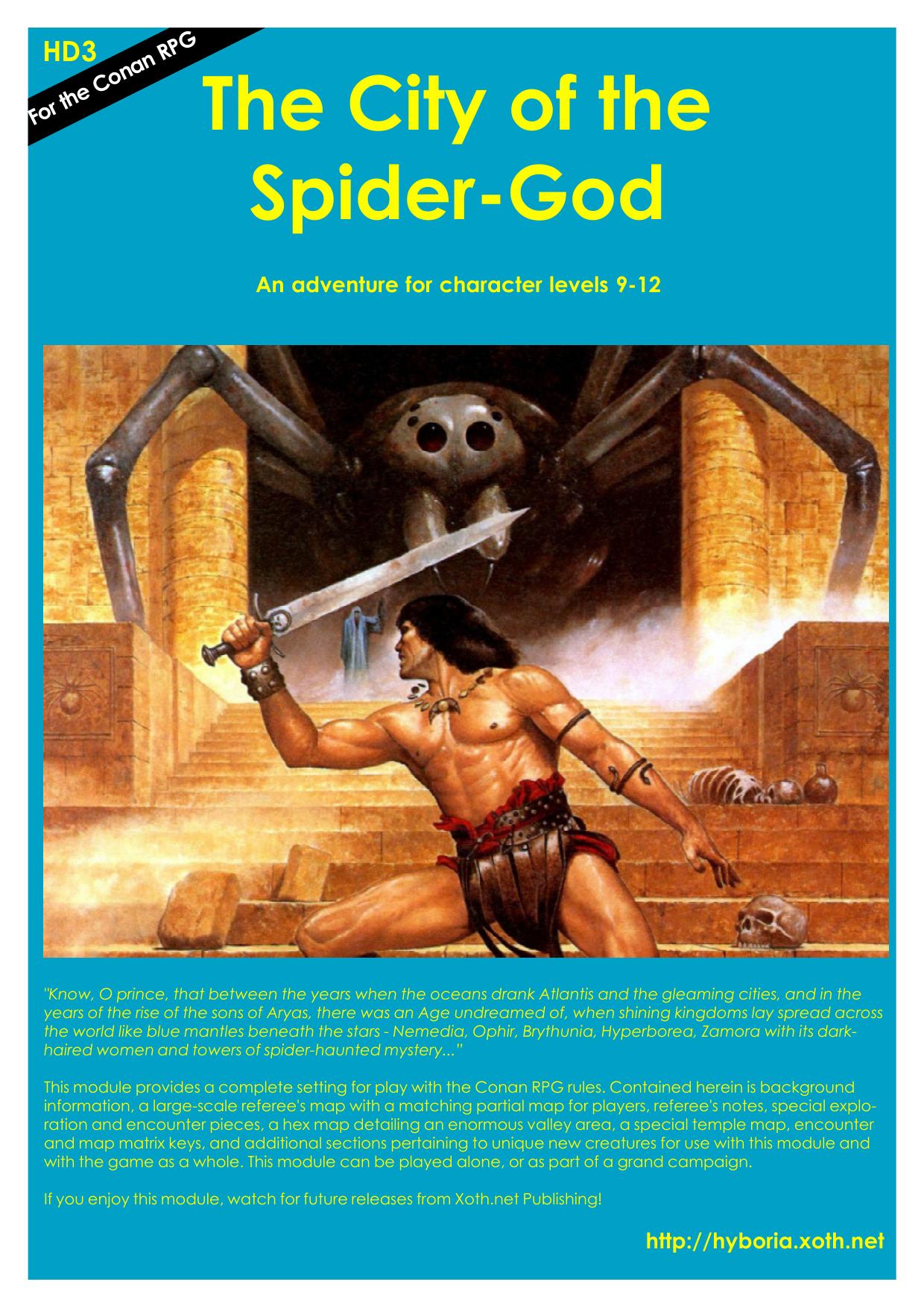 Conan D20 HD3 The City of the Spider God