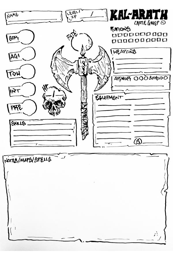 Kal-Arath Character Sheet