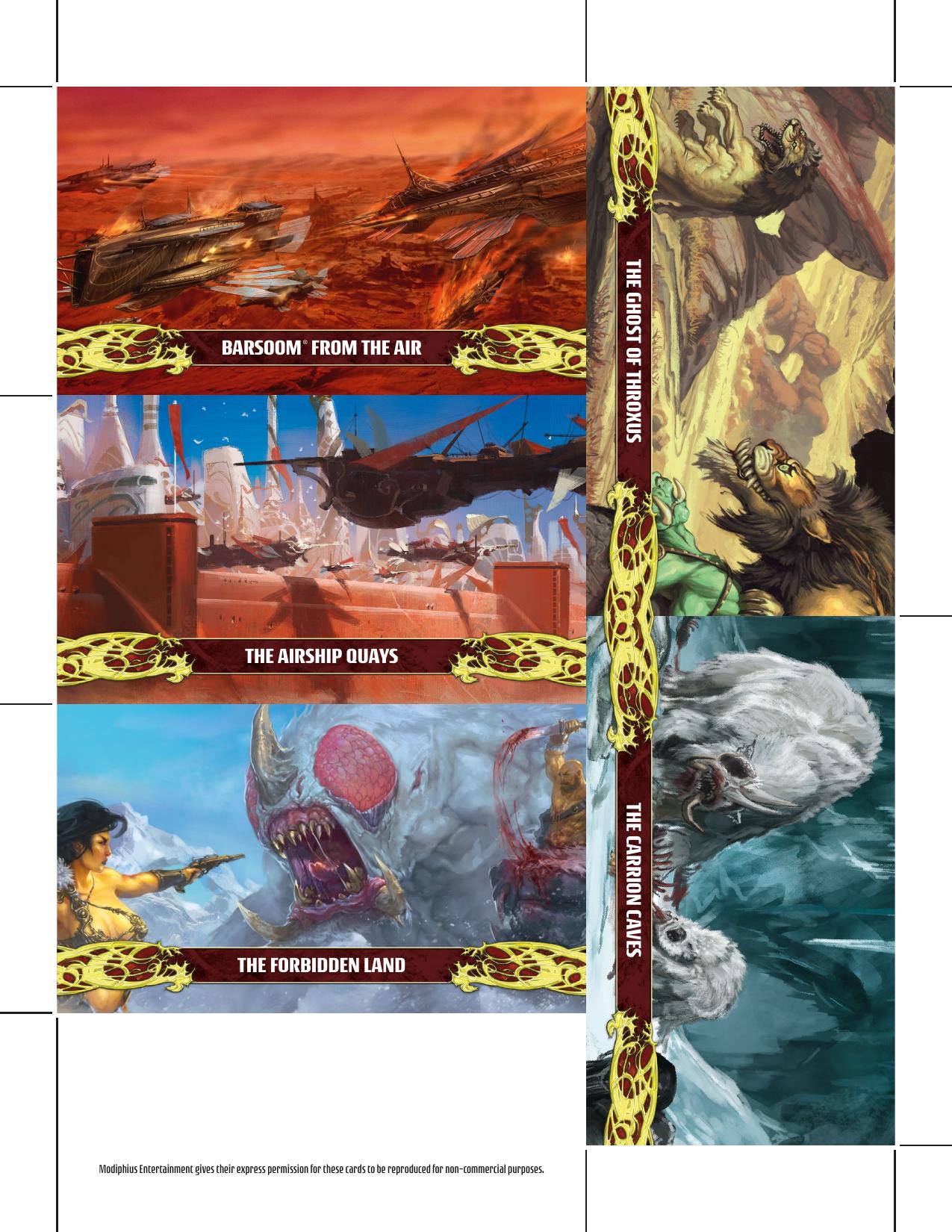 John Carter of Mars Location Cards