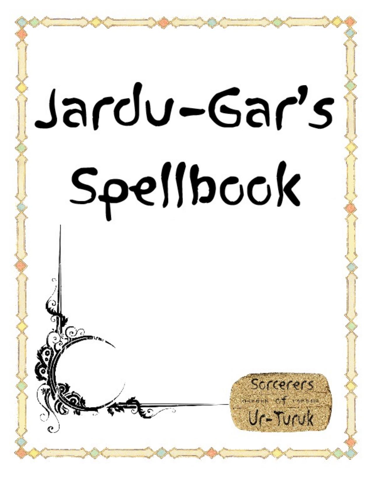 SUT002 Ur-Turuk Jardu-Gar's Spellbook