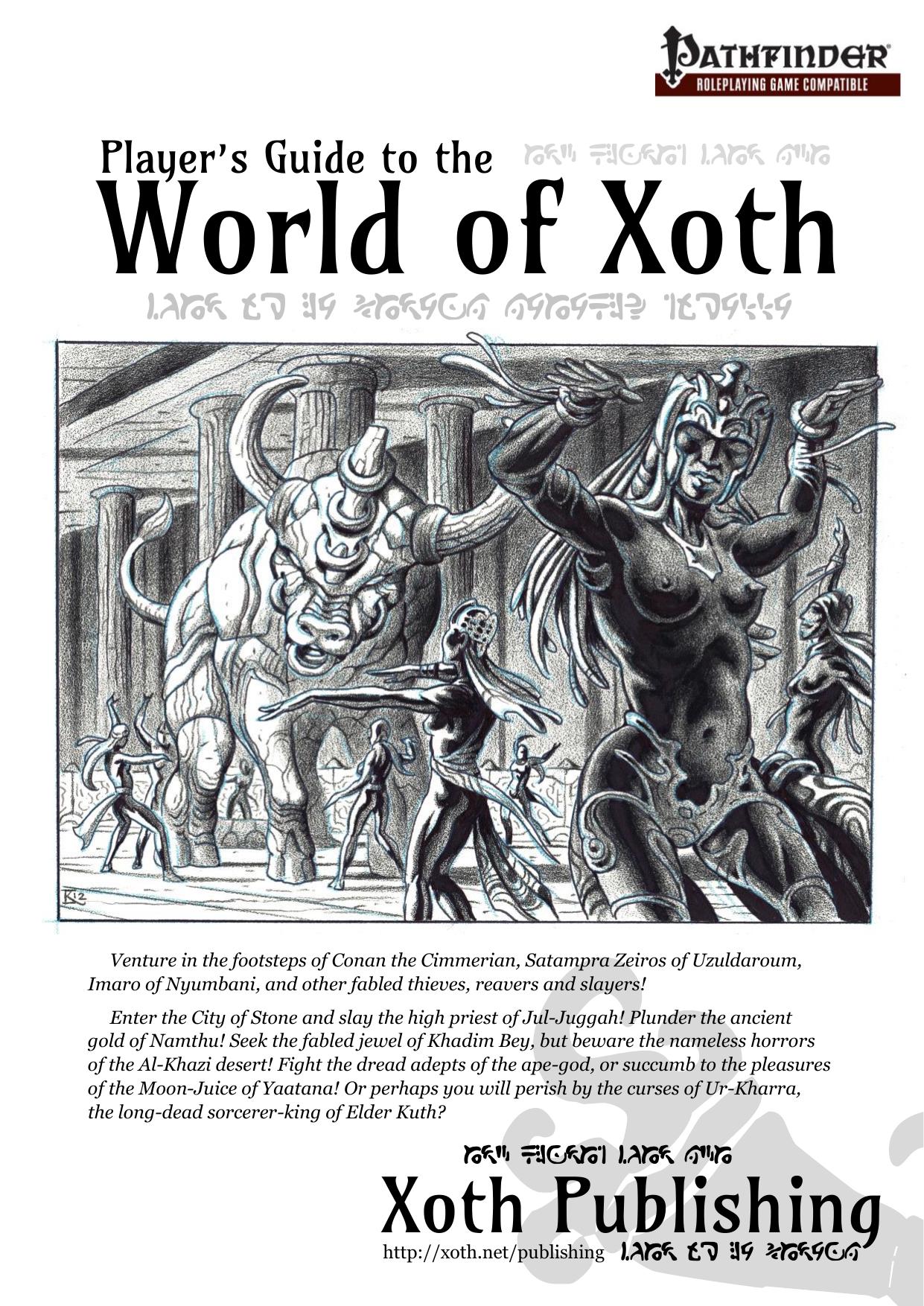 World of Xoth Players Guide for Pathfinder