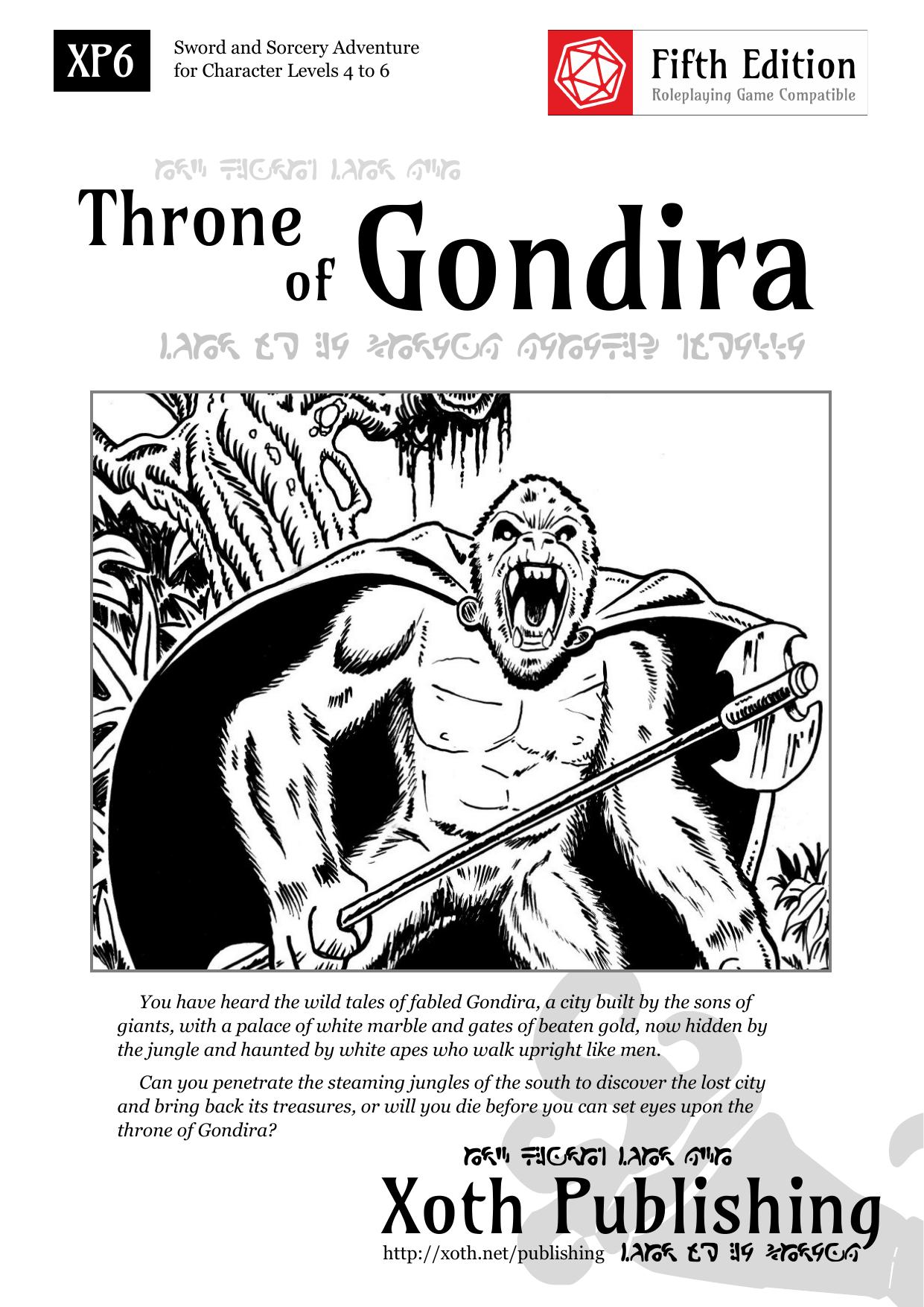 XP6 Throne of Gondira (5e)