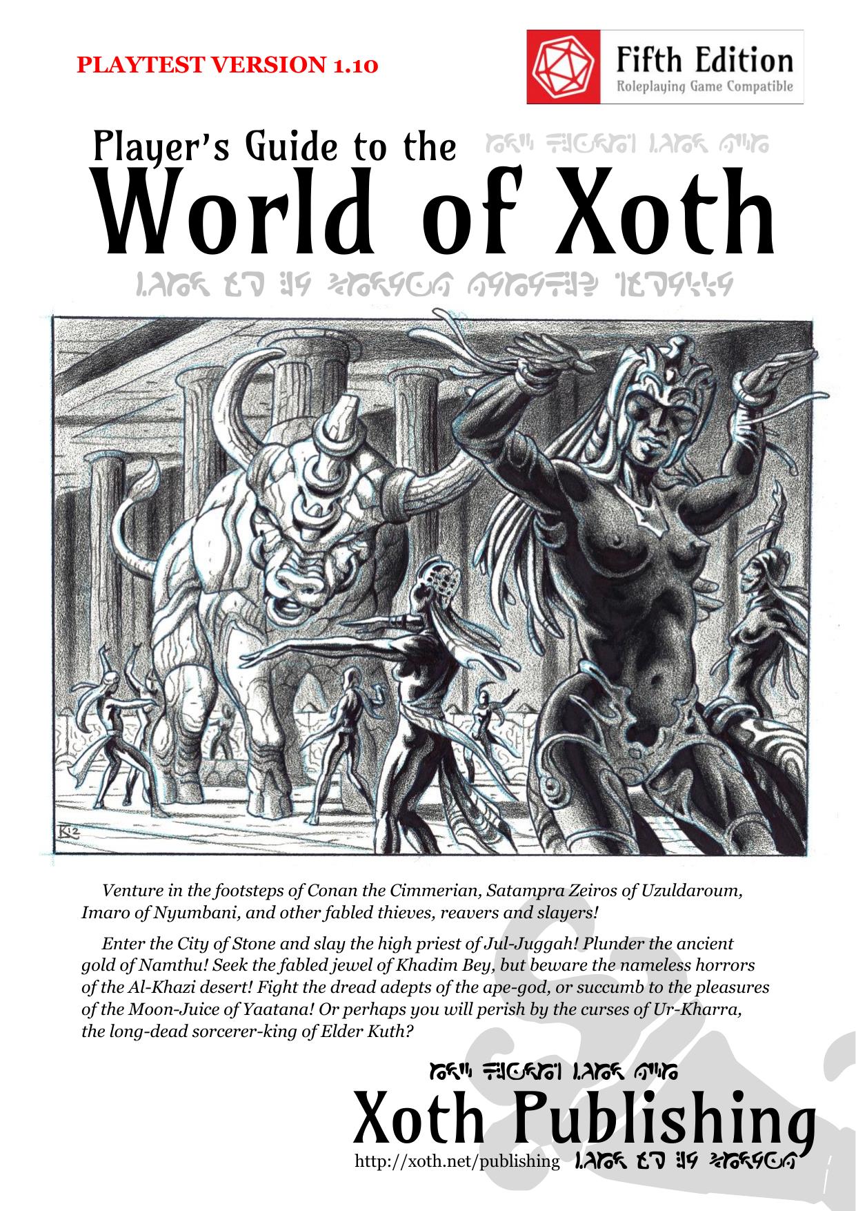 World of Xoth Players Guide for 5e [1.1]