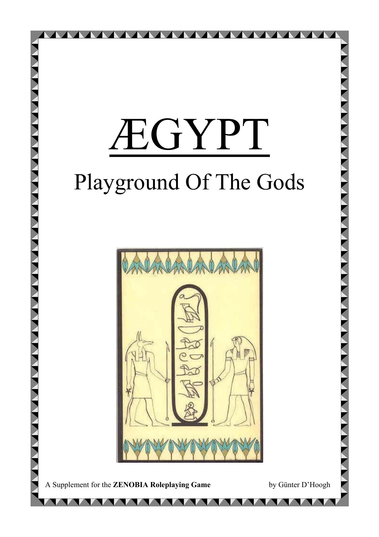 Zenobia Ægypt Playground of the Gods