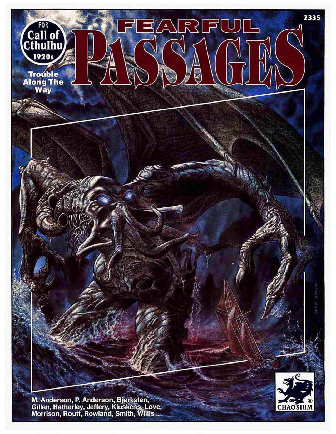 CoC 1920s Fearful Passages