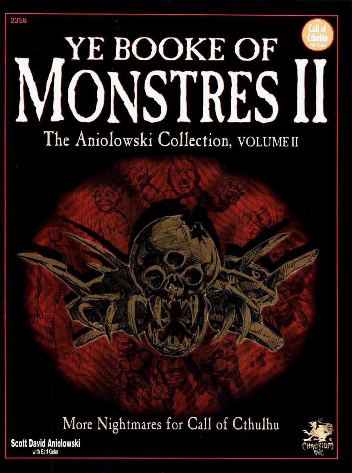 CoC Ye Booke of Monstres Volume II