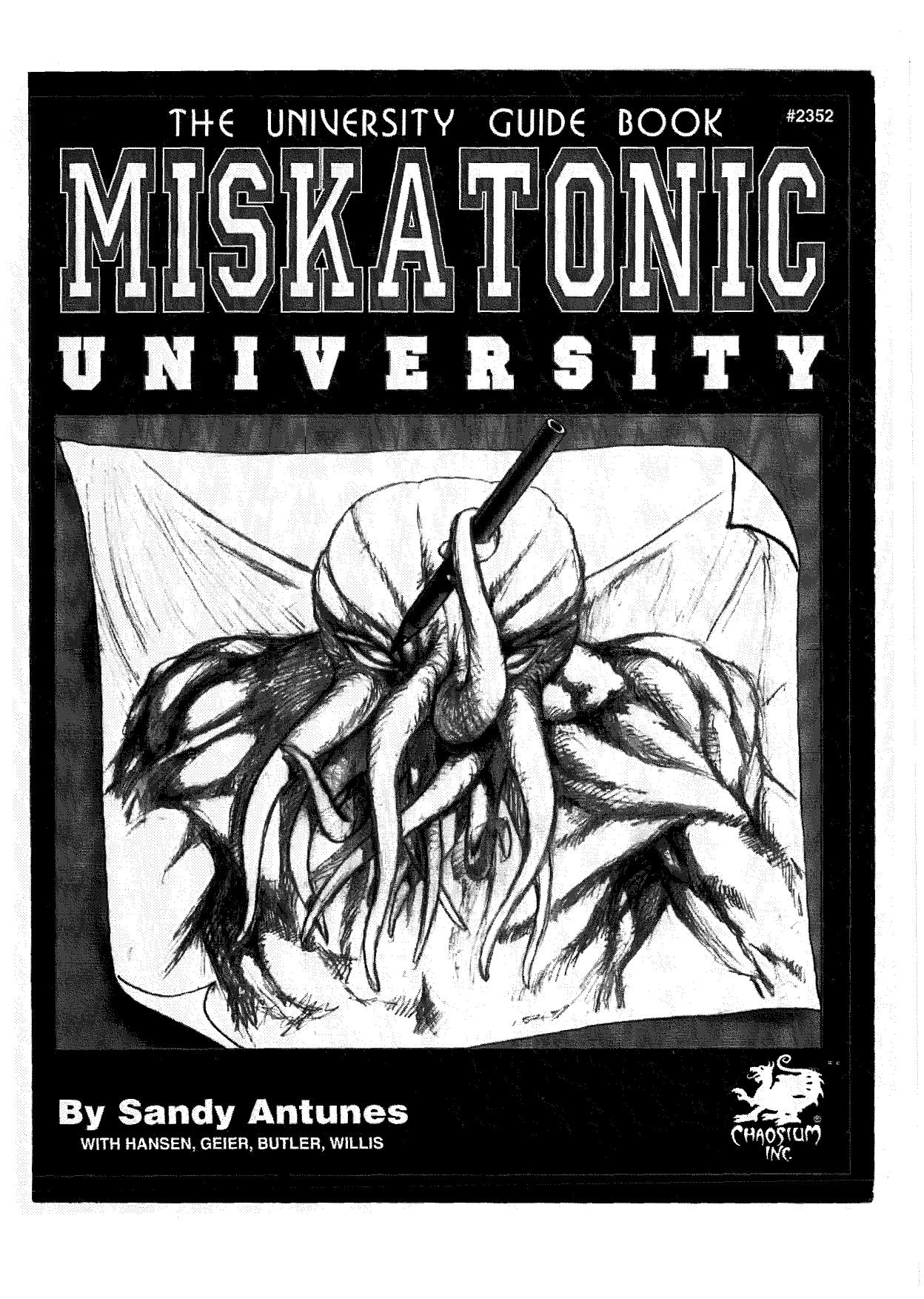 CoC Miskatonic University