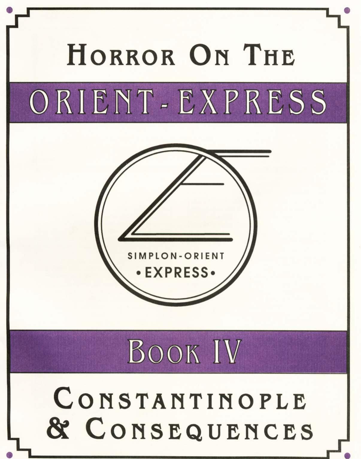 CoC Horror on the Orient Express Book 4