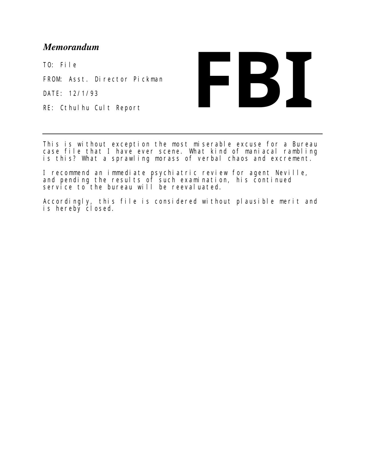 CoC FBI Report