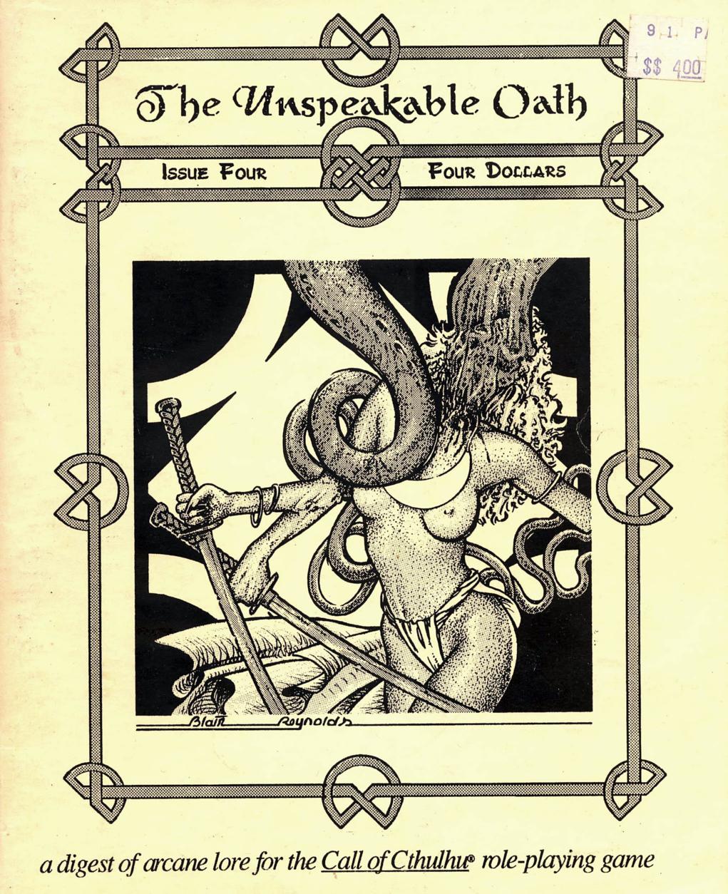 The Unspeakable Oath No 04 - Call of Cthulhu Magazine