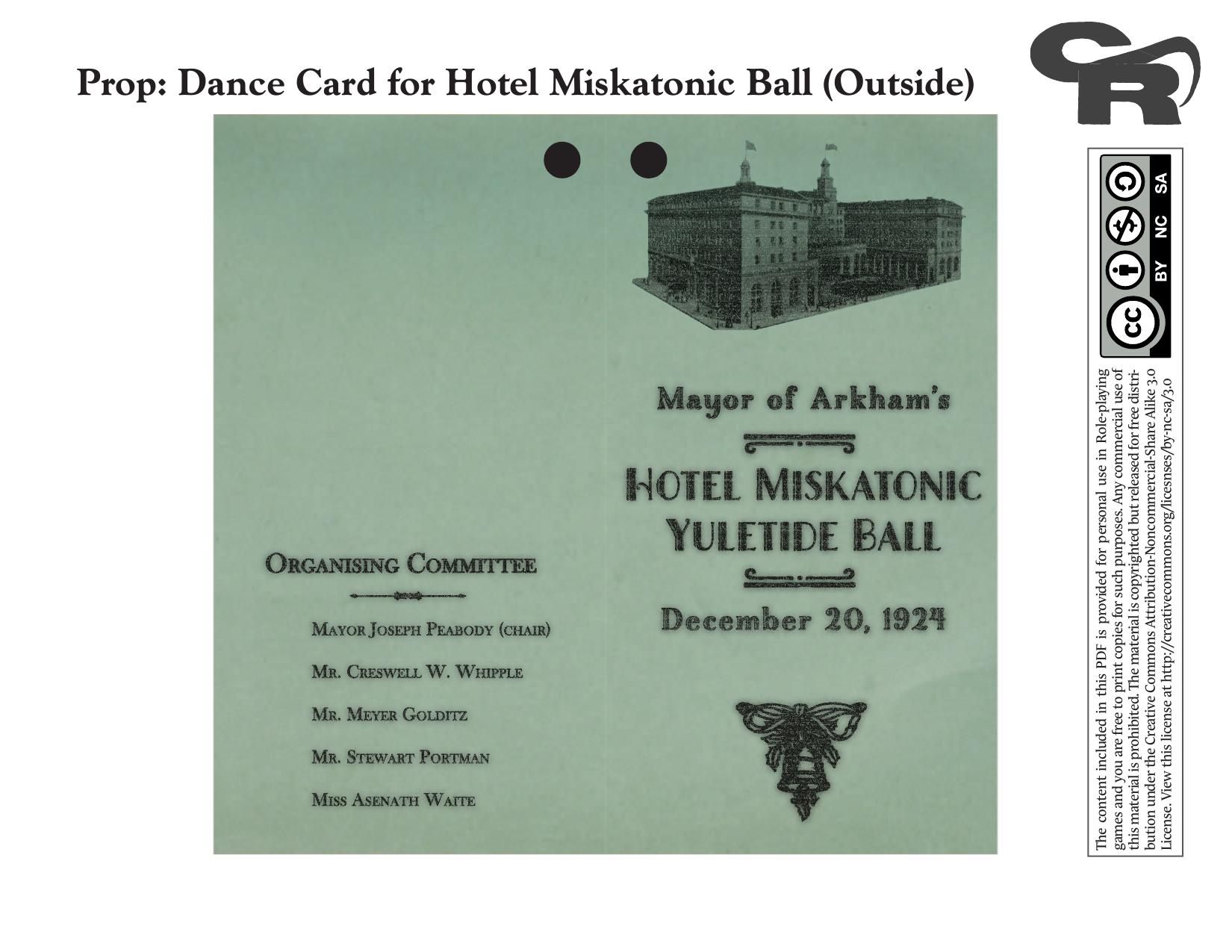 Bonus - Dance Card