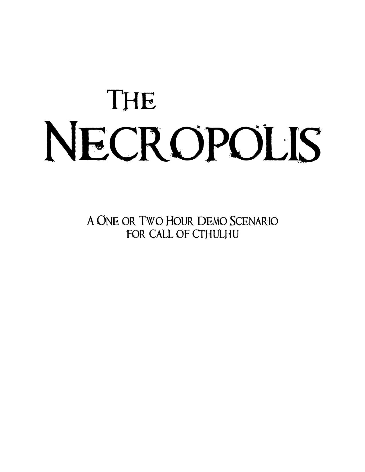 The Necropolis.indd