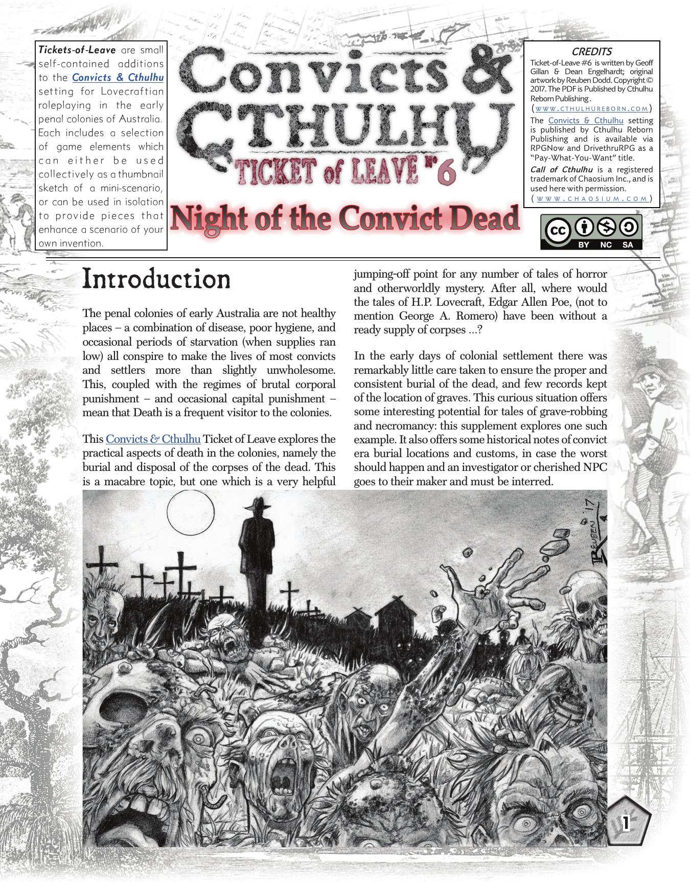Call of Cthulhu - Convicts & Cthulhu - Ticket of Leave #06