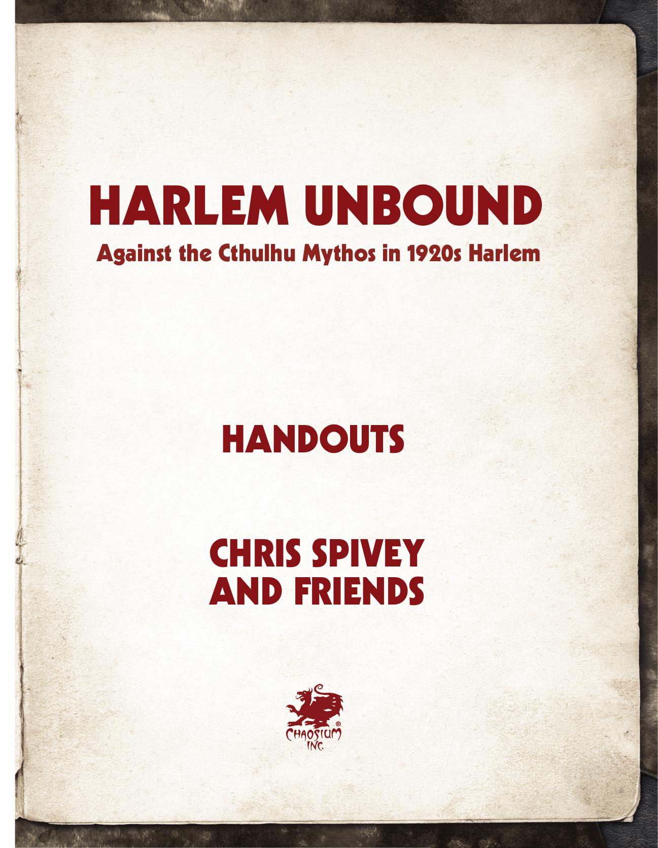 Call of Cthulhu - Harlem Unbound (2E)