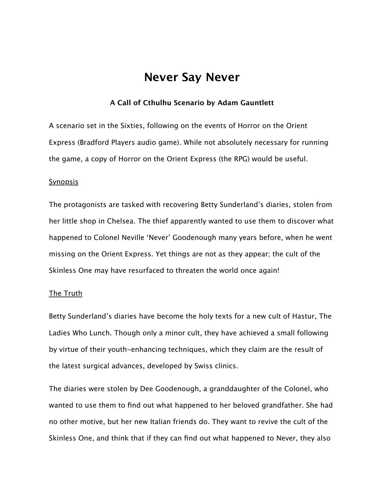 scenario-never-say-never