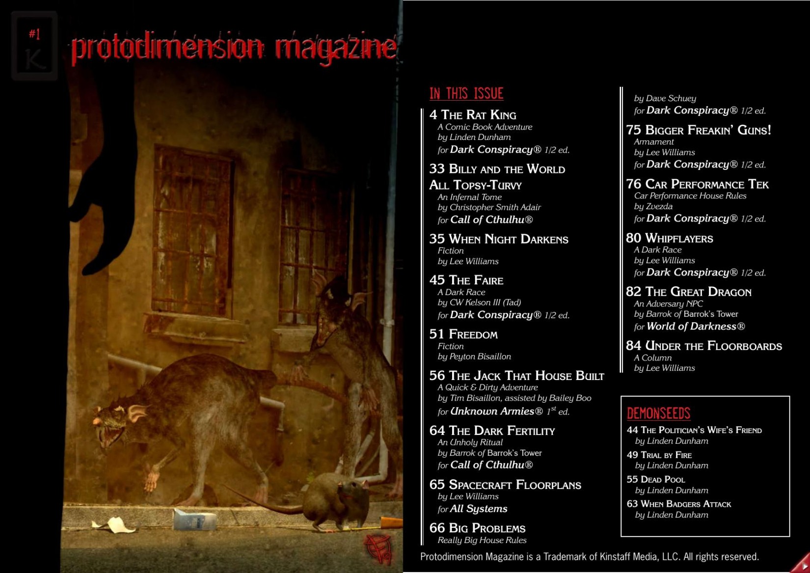 Protodimension Magazine #1 (Summer 2009)