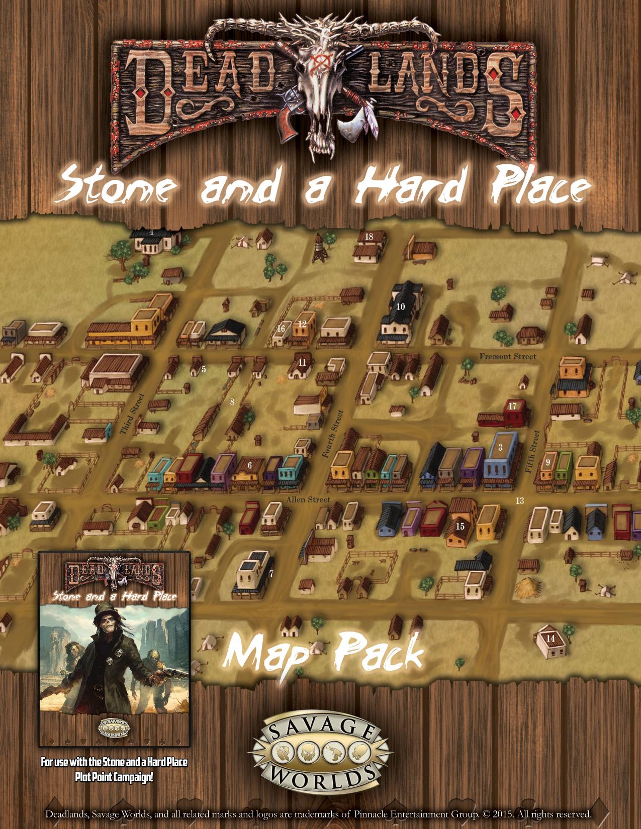 Deadlands Reloaded 1881 Stone and a Hard Place Map Pack