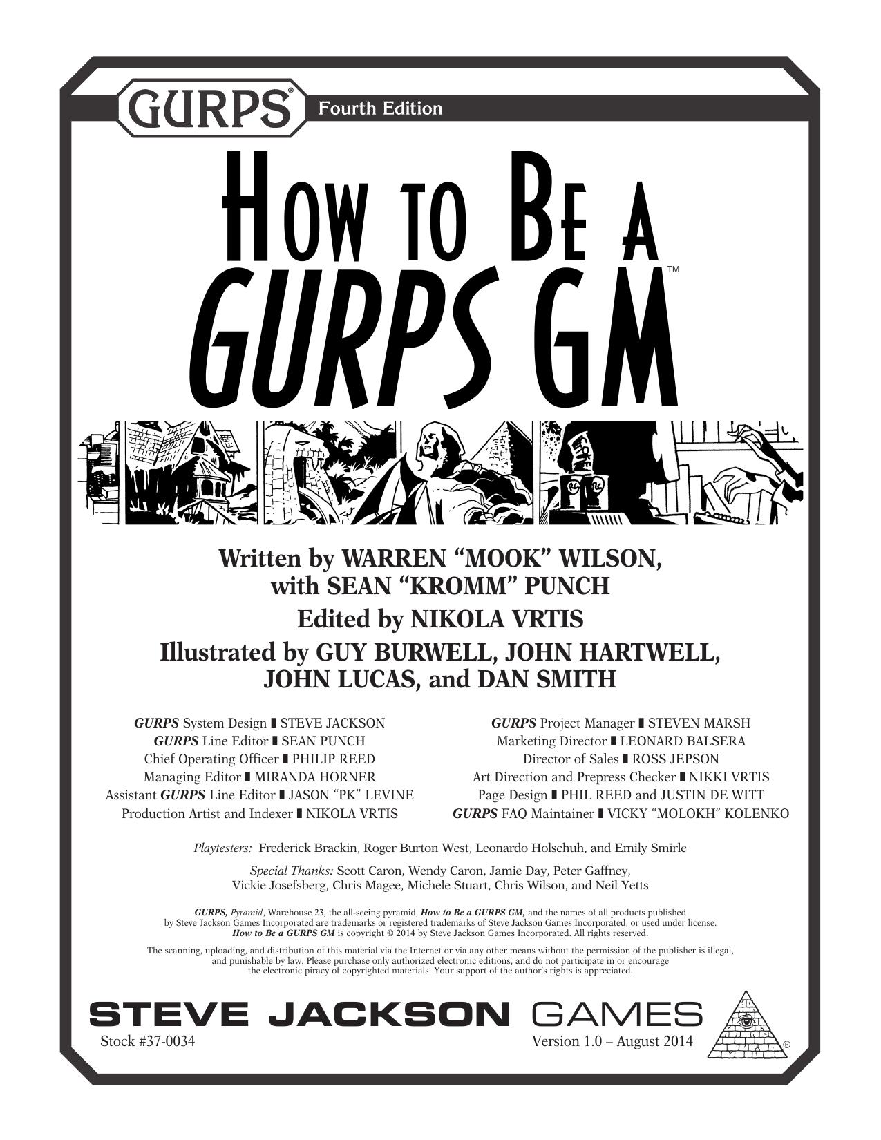 GURPS: How to be a GURPS GM