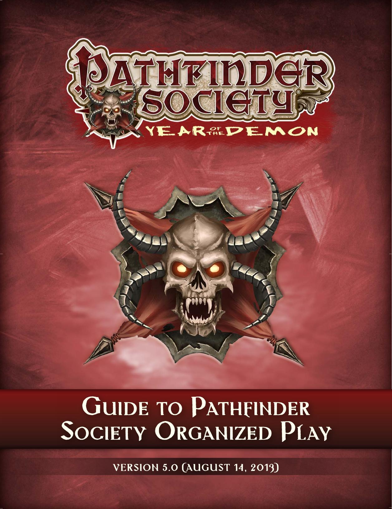 Guide to Pathfinder Society Organized Play (v5.0)